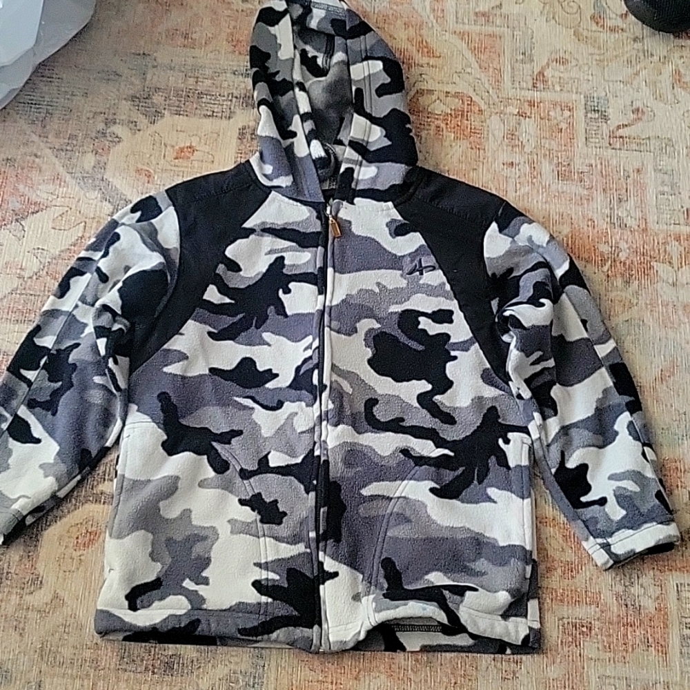 Black and white camo jacket